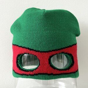 Teenage Mutant Ninja Turtles Raphael Knit Beanie Hat Ski Mask Red TMNT One Size
